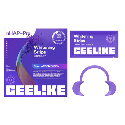 CEELIKE Hydroxyapatite Whitening Strips. Smooth. Clean. Visibly Refreshed.