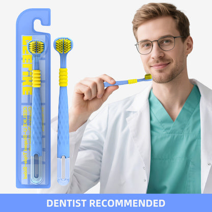 CEELIKE 3-Sided Soft Bristle Toothbrush – Complete Care