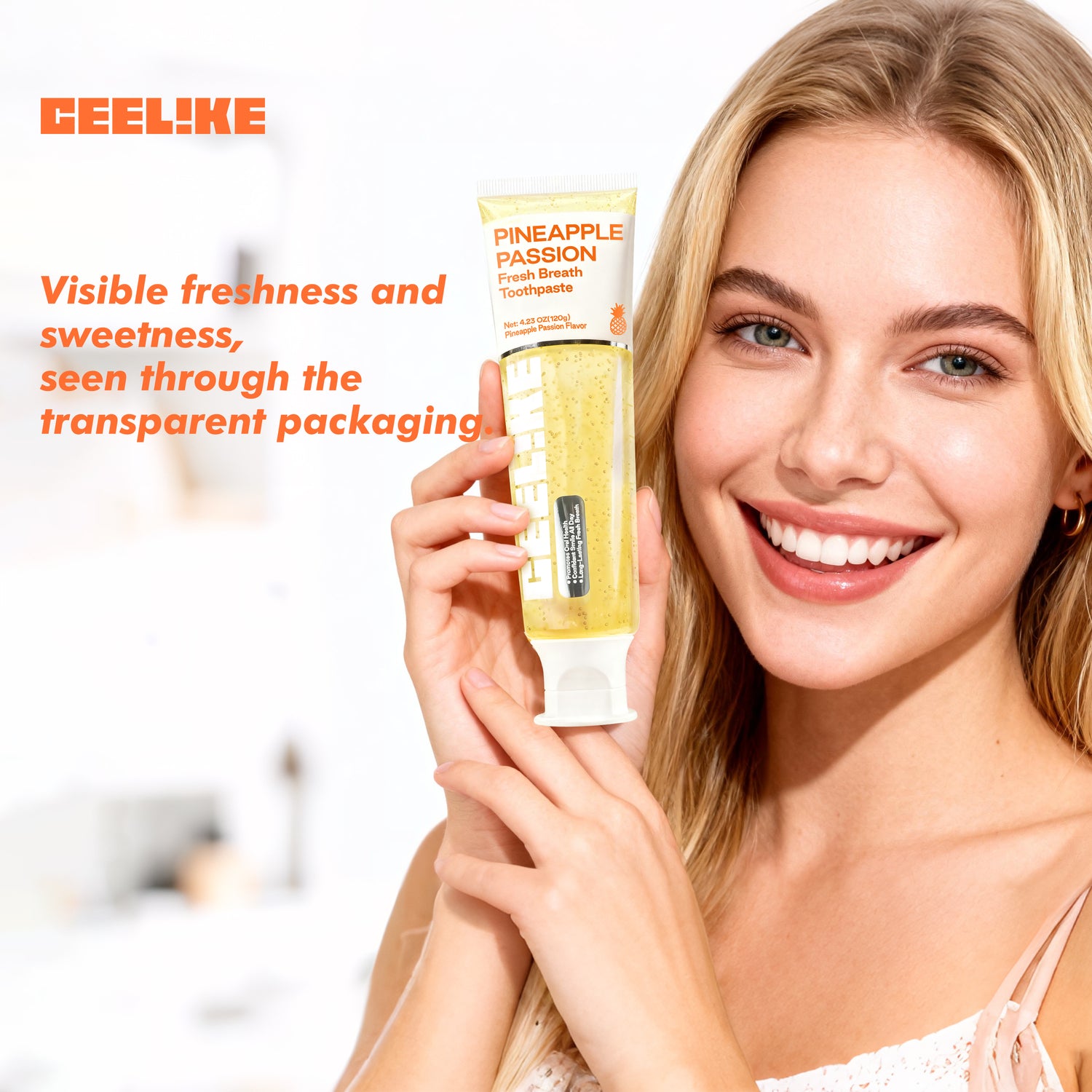 CEELIKE Pineapple Passion Toothpaste –Fresh Breath, 120g