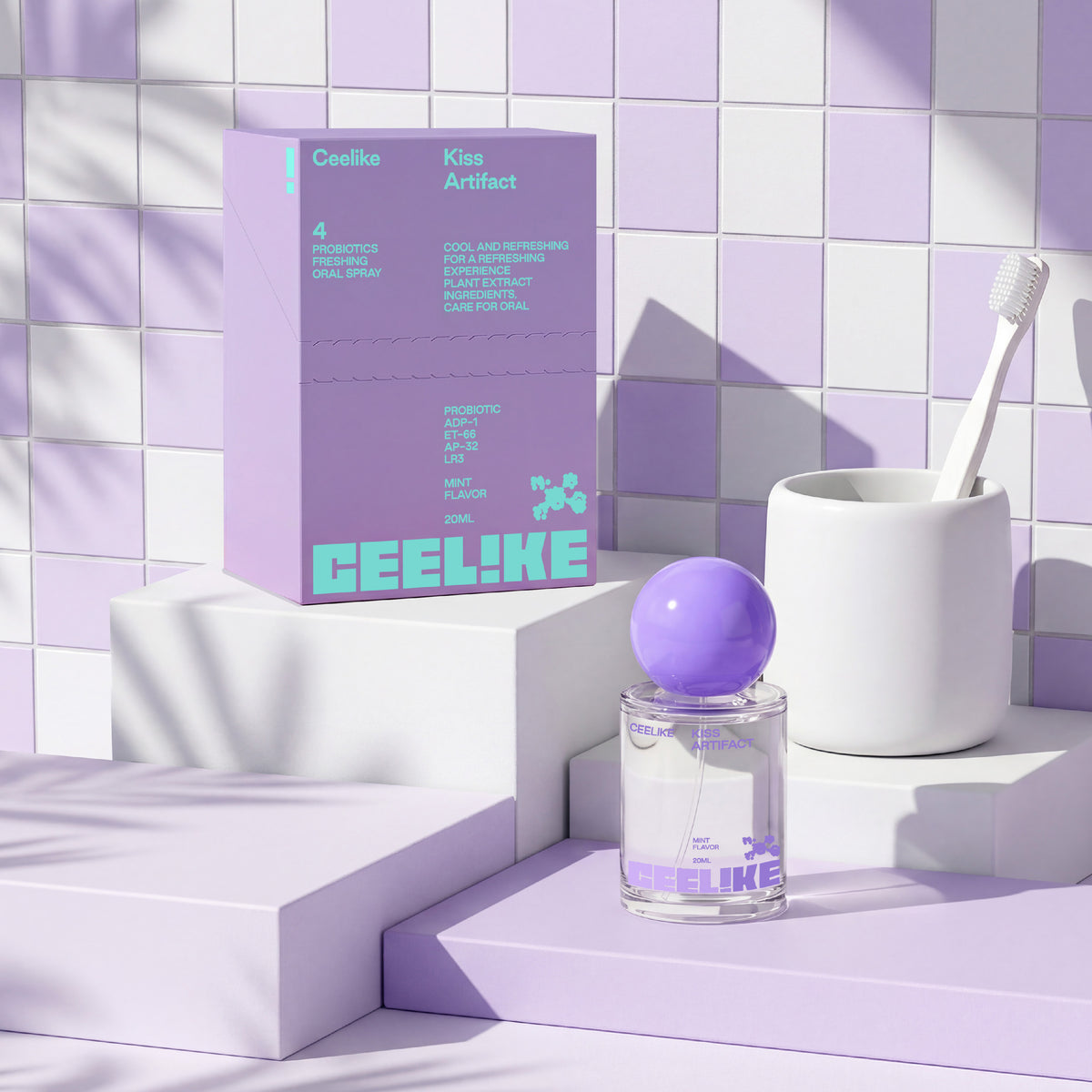 CEELIKE Espray Oral Probiótico - Refrescante de Aliento de 20 ml para una Frescura Duradera y Salud Bucal