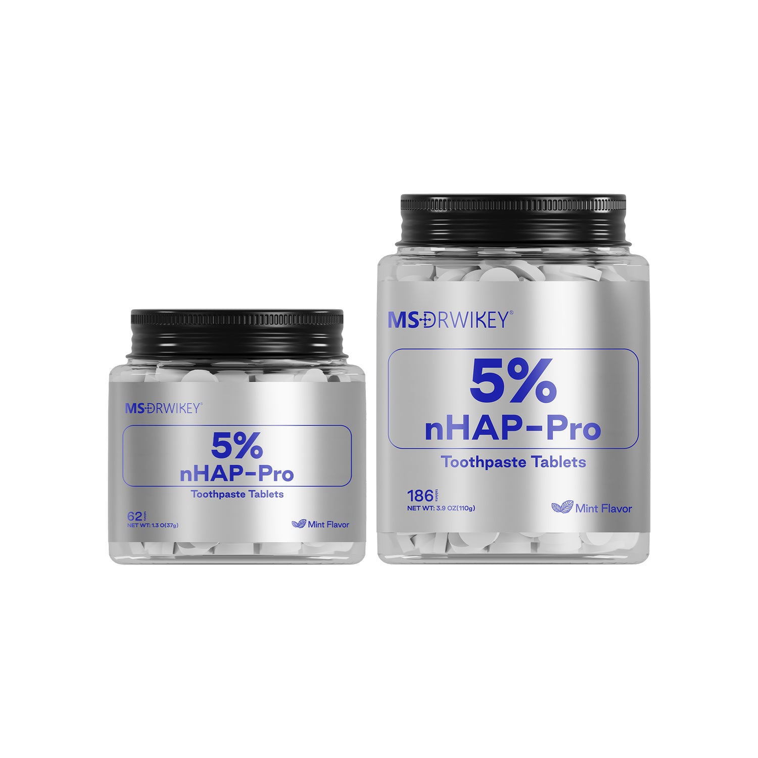 MSDRWIKEY 5% Hydroxyapatite Solid Toothpaste Tablets