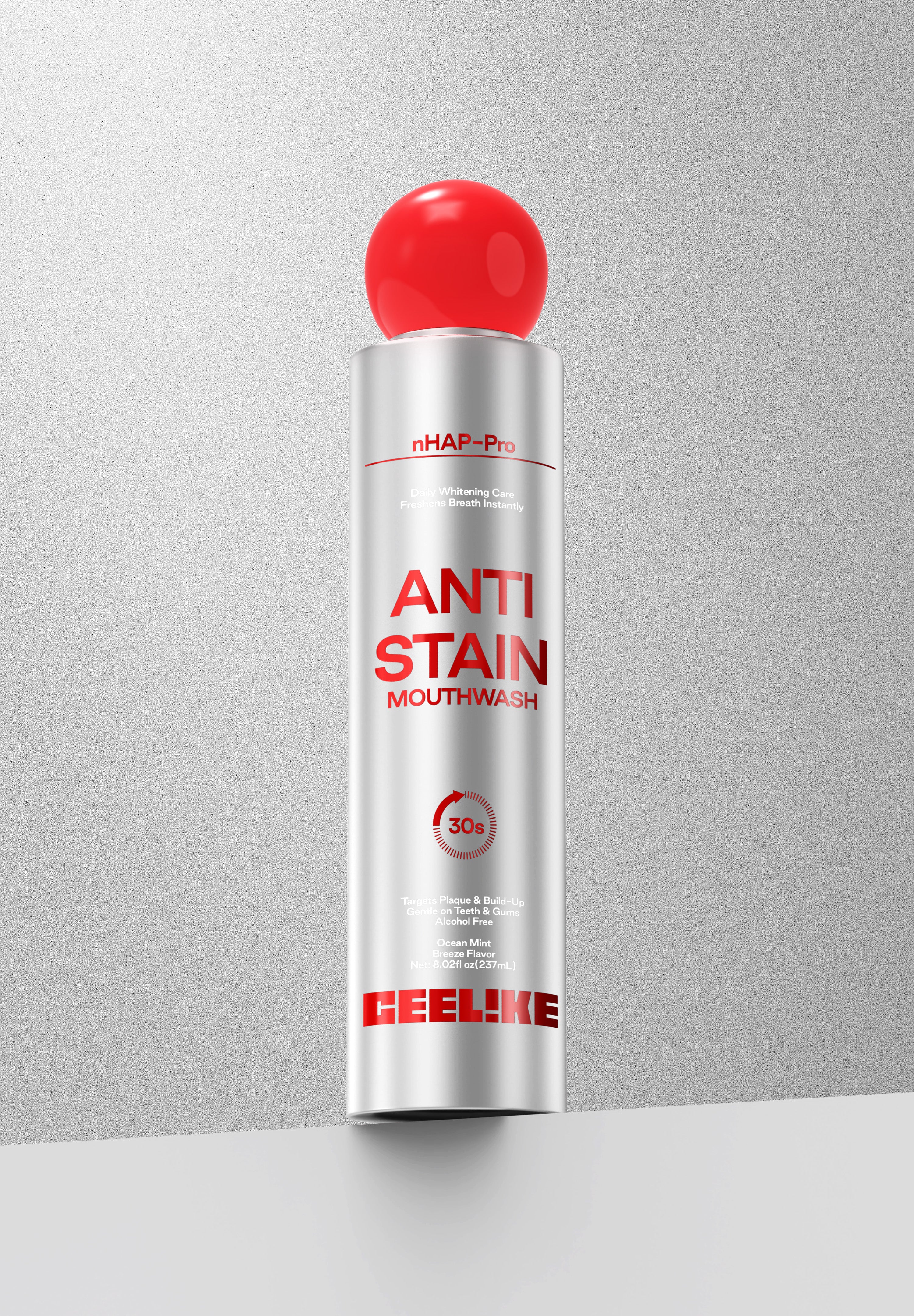 CEELIKE Gentle Stain Defense Mouthwash, Long-Lasting Fresh Oral Rinse 120ml