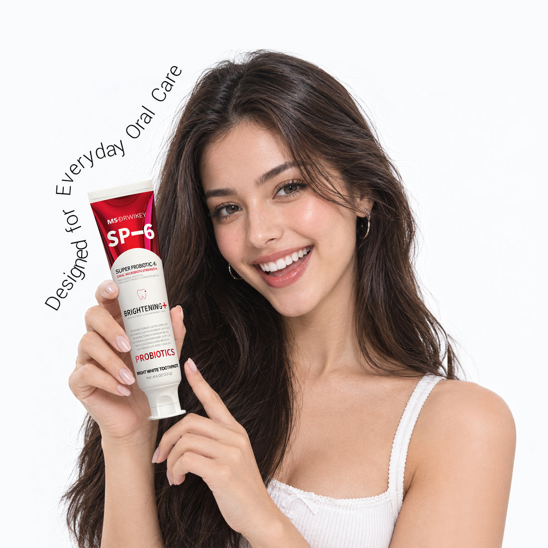 MSDRWIKEY SP-6 Whitening Toothpaste – Brighten Your Smile with the Power of 6 Probiotics