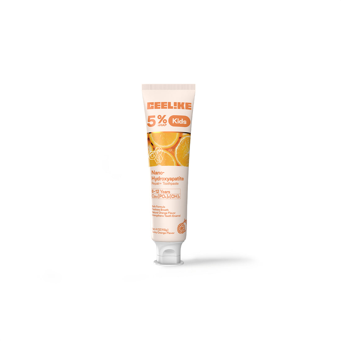 CEELIKE Kids 5% Hydroxyapatite Toothpaste – Fresh Breath · Strong Enamel · Naturally Sweet Orange Flavor