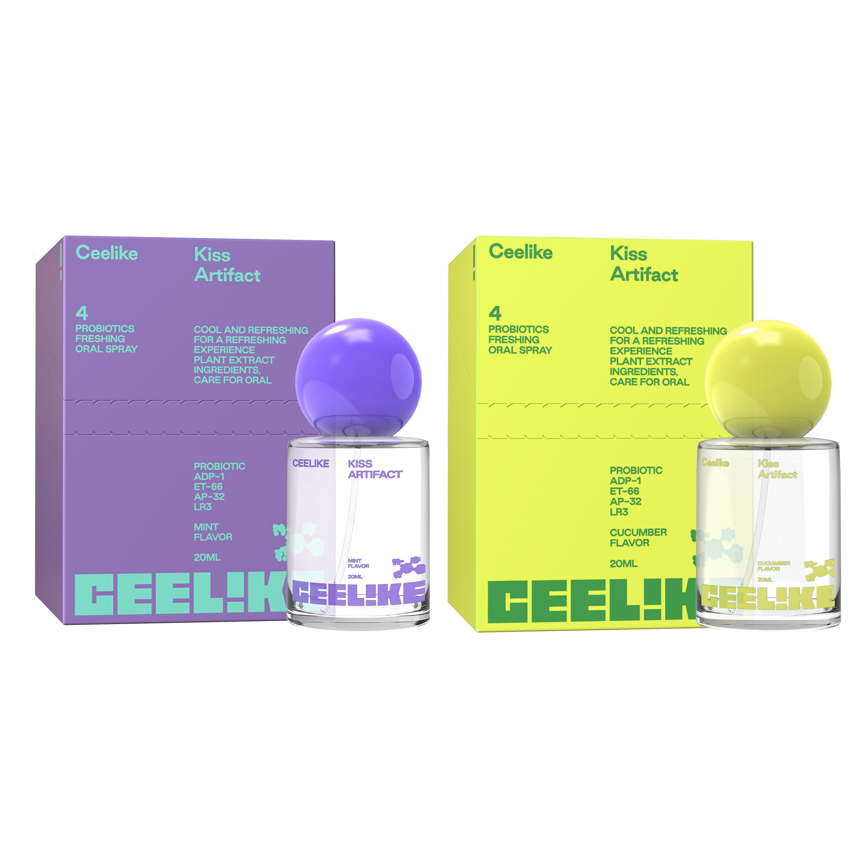 CEELIKE — Probiotic Mist Set 4×20ml. Fresh. Versatile. Confident.