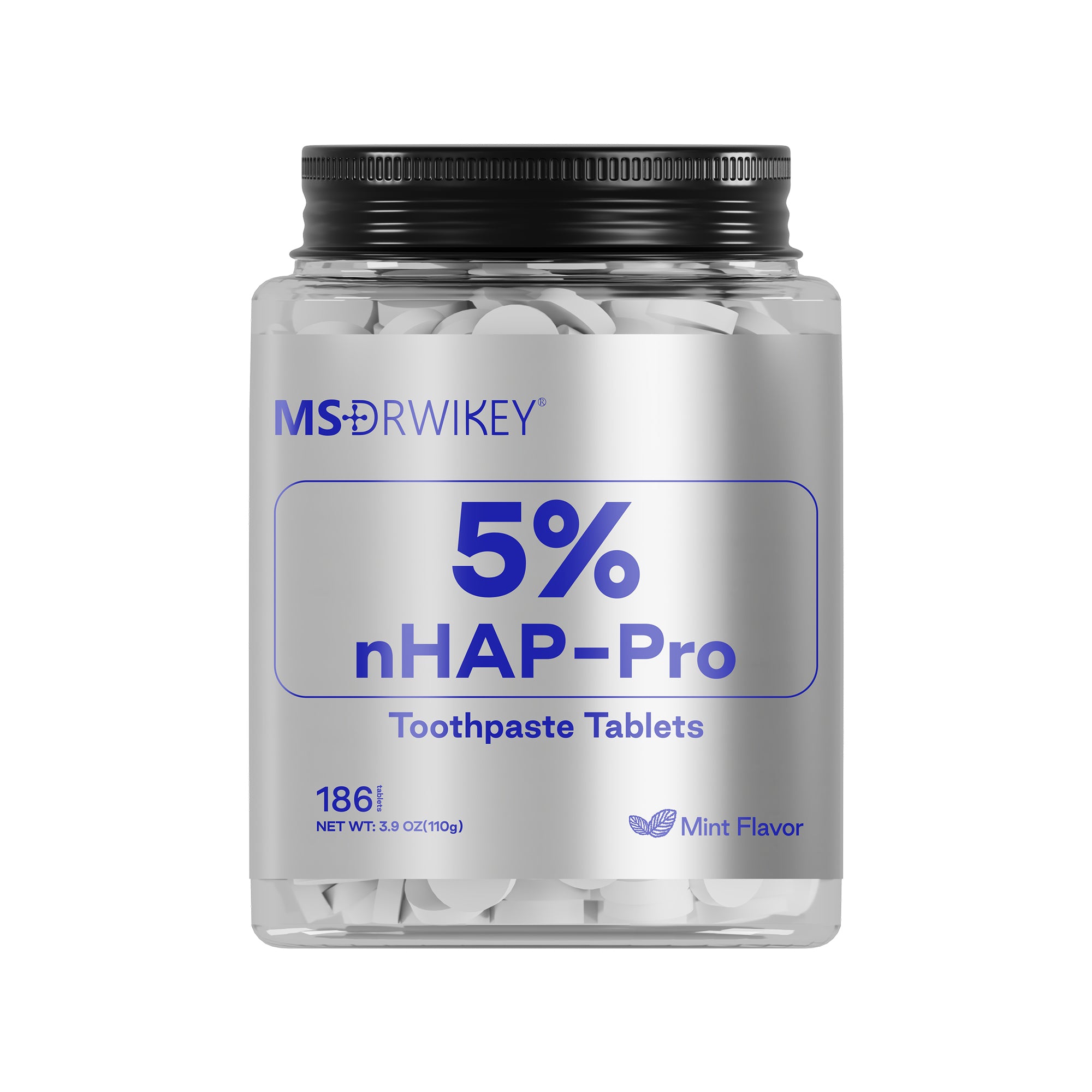 MSDRWIKEY 5% Hydroxyapatite Solid Toothpaste Tablets