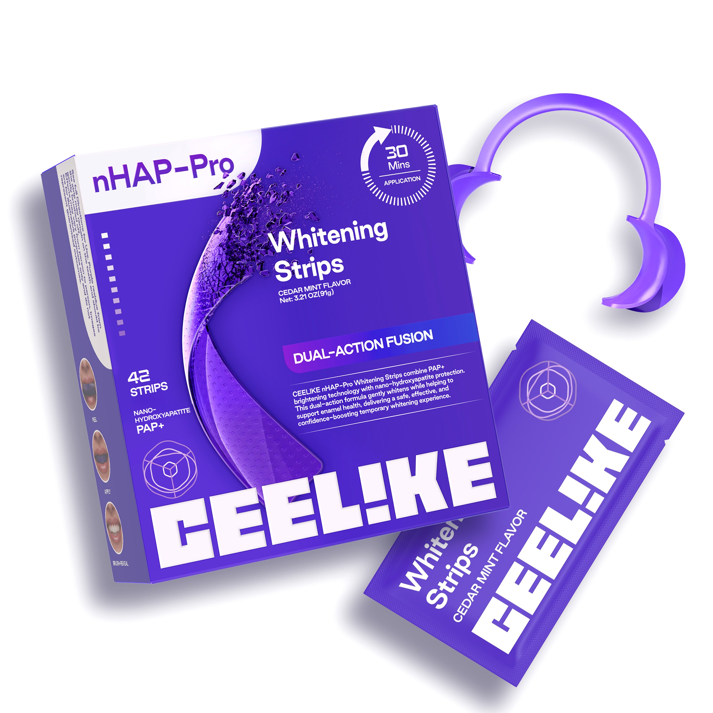 CEELIKE Hydroxyapatite Tooth Strips | Comfort Fit Oral Strips