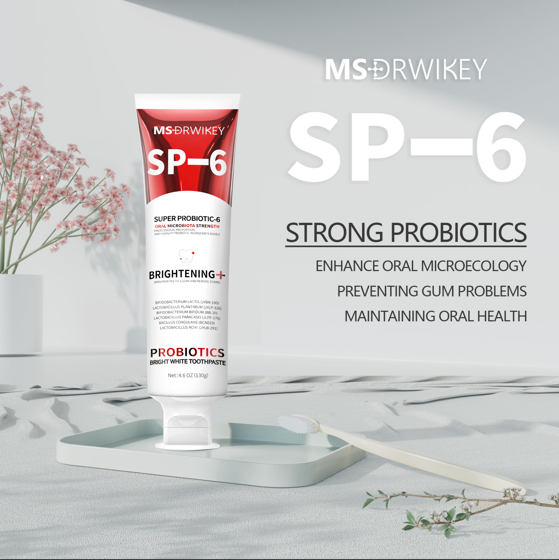 MSDRWIKEY SP-6 Whitening Toothpaste – Brighten Your Smile with the Pow